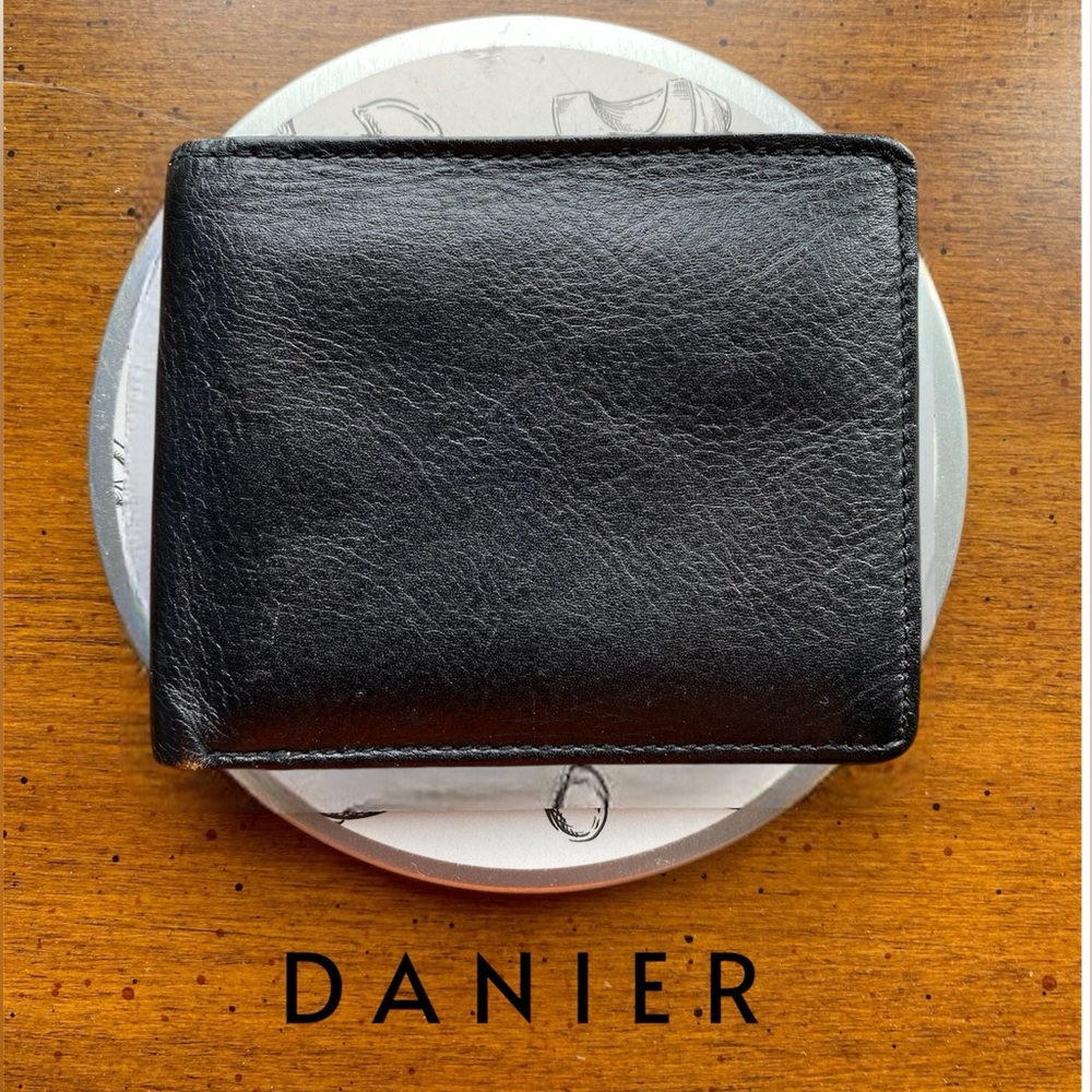 Danier Classic Black Leather Wallet